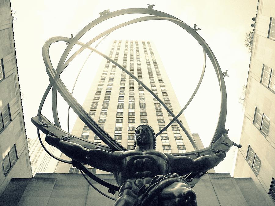 Rockefeller Center and Atlas Photograph by Liza Dey