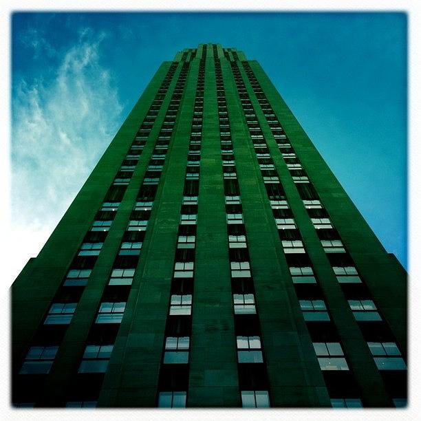 Johns Photograph - Rockefeller Center #hipstamatic #johns by Alex Snay