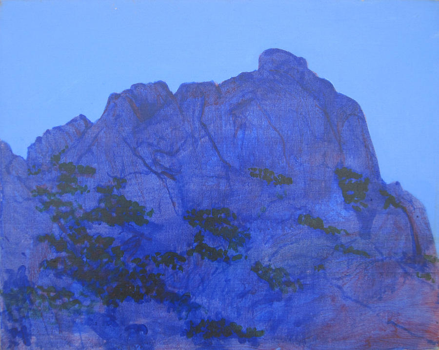 Rockefeller Dome in Cochise Canyon Painting by David Zimmerman