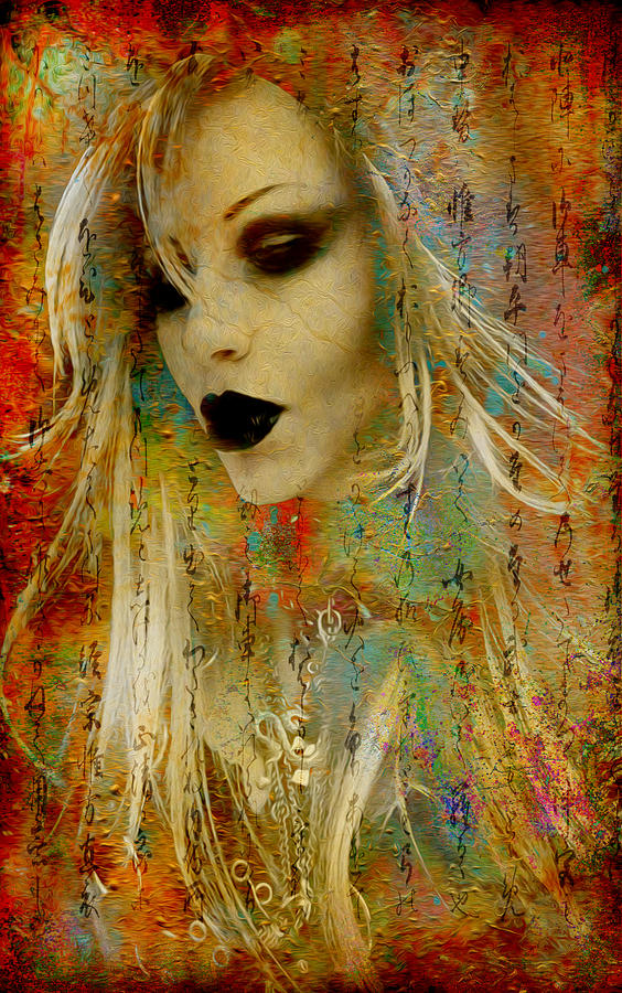 Rocker Digital Art - Rocker Girl by Greg Sharpe