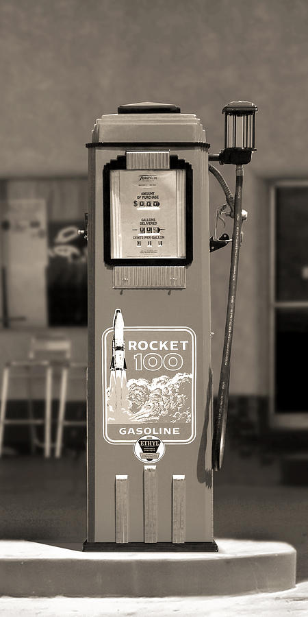 Rocket 100 Gasoline - Tokheim Gas Pump 2 Photograph by Mike McGlothlen