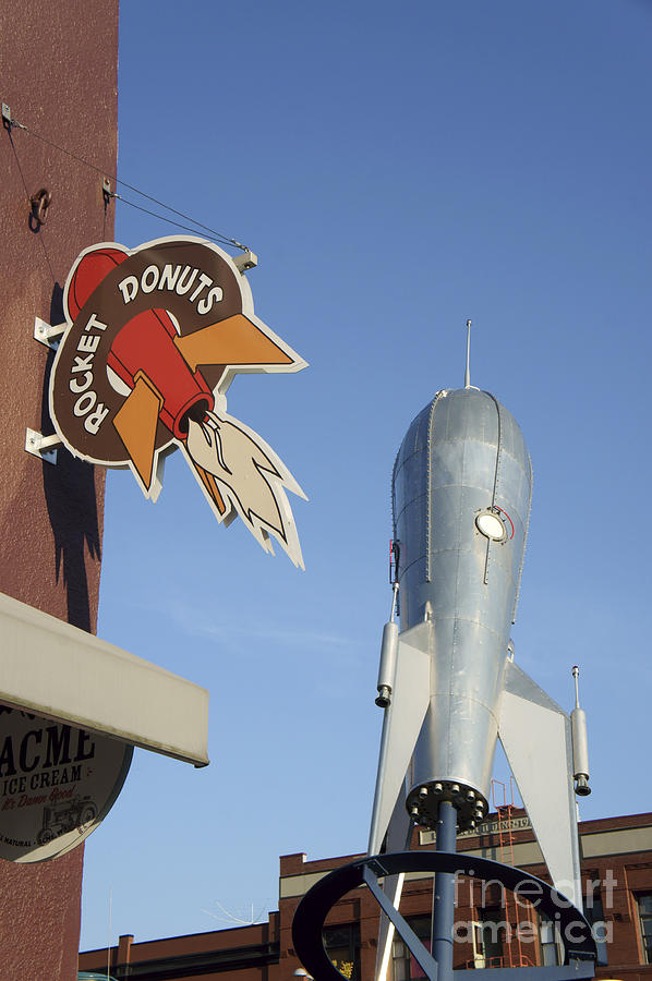 Rocket Donuts Vertical Bellingham Photograph by John  Mitchell