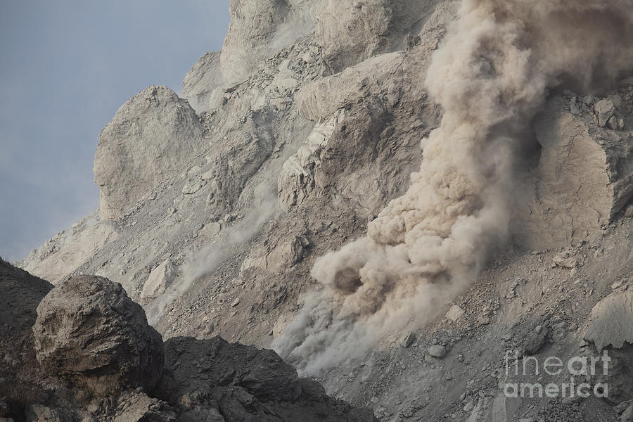 Rockfall On Flank Of Rerombola Lava Photograph by Richard Roscoe