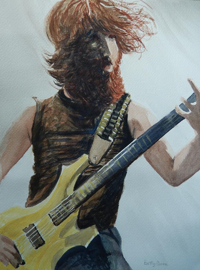Rockin It Out Painting by Betty-Anne McDonald