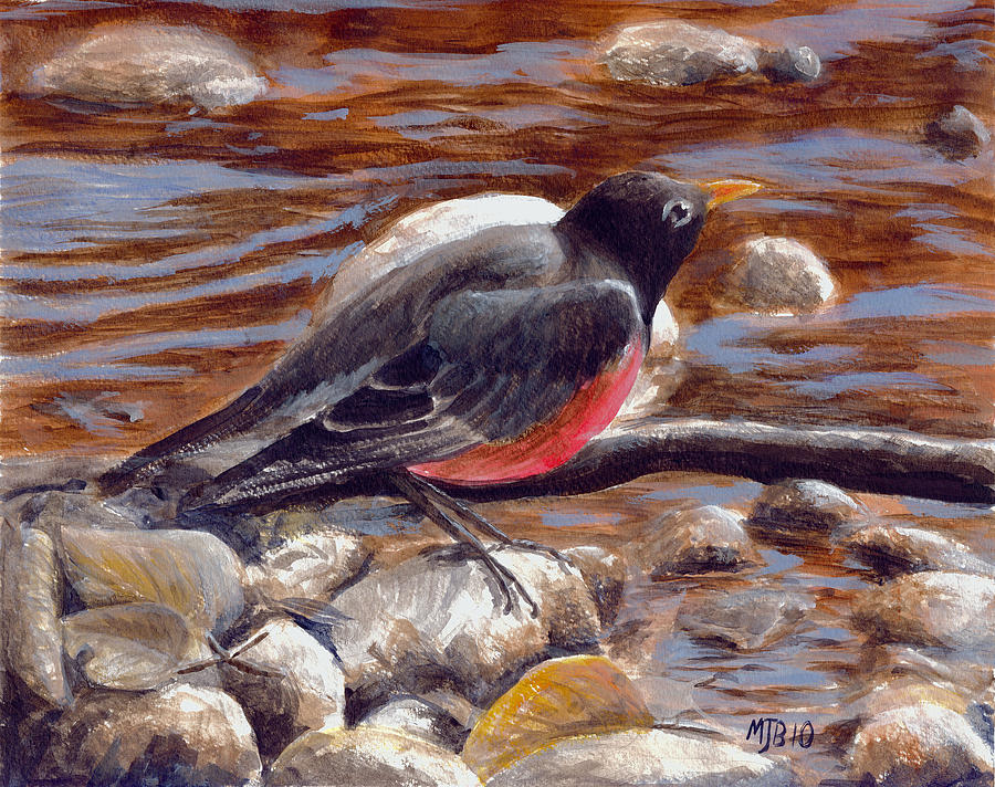 Rockin Robin Painting by Michael Beckett