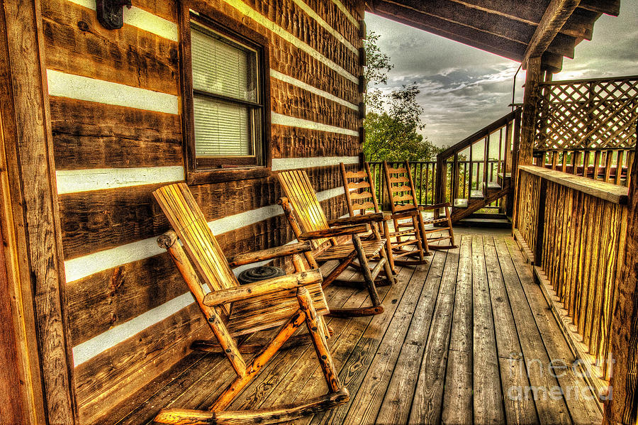 Rocking Chairs in the Smokies Photograph by George Kenhan