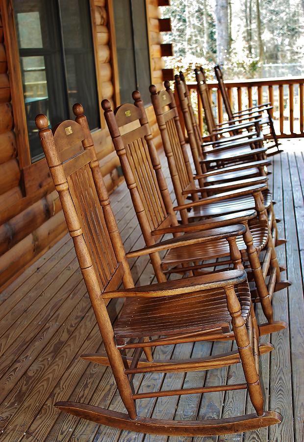 Chair Photograph - Rocking Chairs by Paulette Thomas