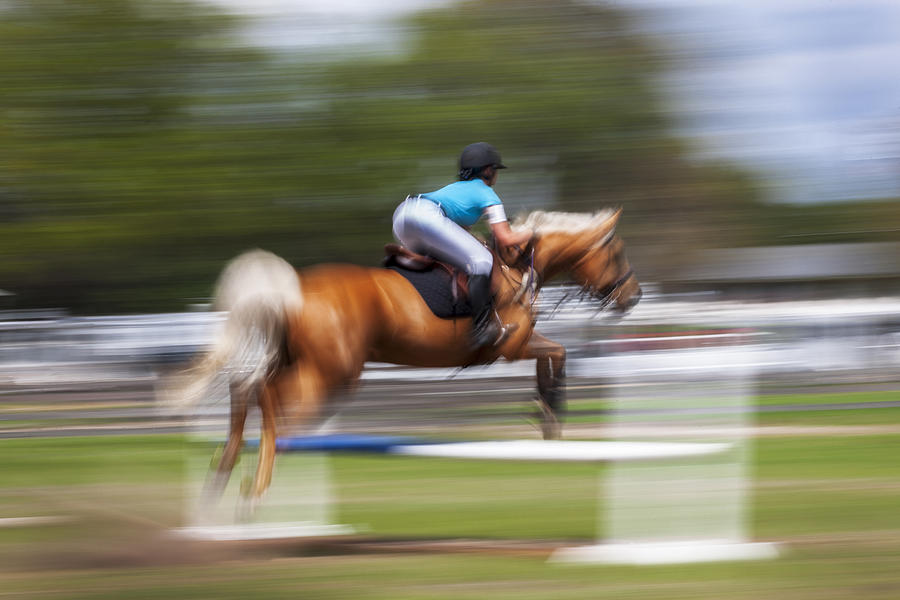 Horse Jumping at Rocking Horse Stables X100 Photograph by Rich Franco