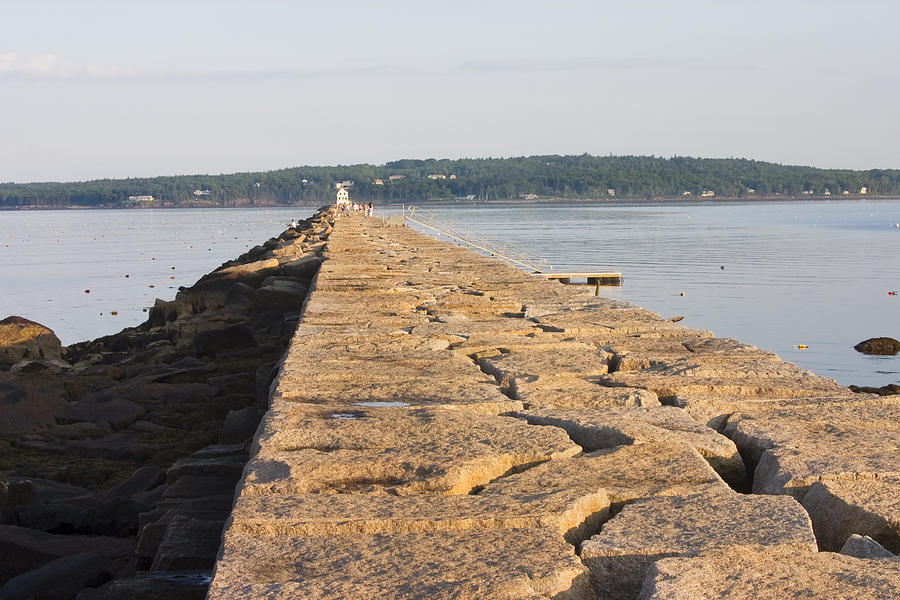 Rockland Breakwater Lighthouse Coast of Maine Photograph by Keith Webber Jr