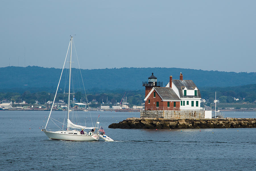 Rockland Breakwater Lighthouse Photograph by Norm Rodrigue - Pixels