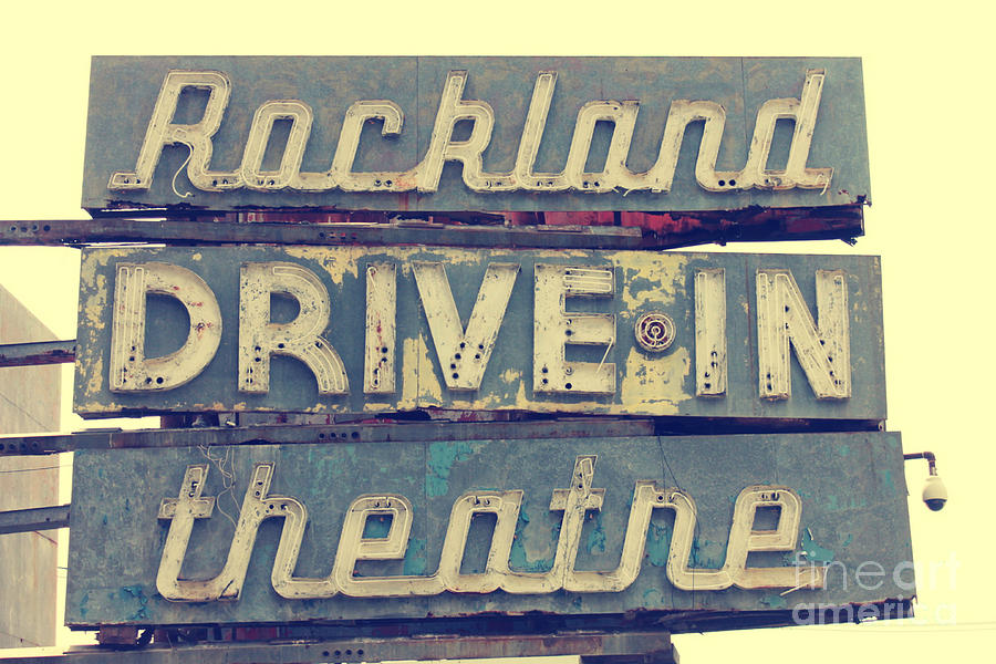 Big Movie Photograph - Rockland Drive in Theater by Bobby Cole