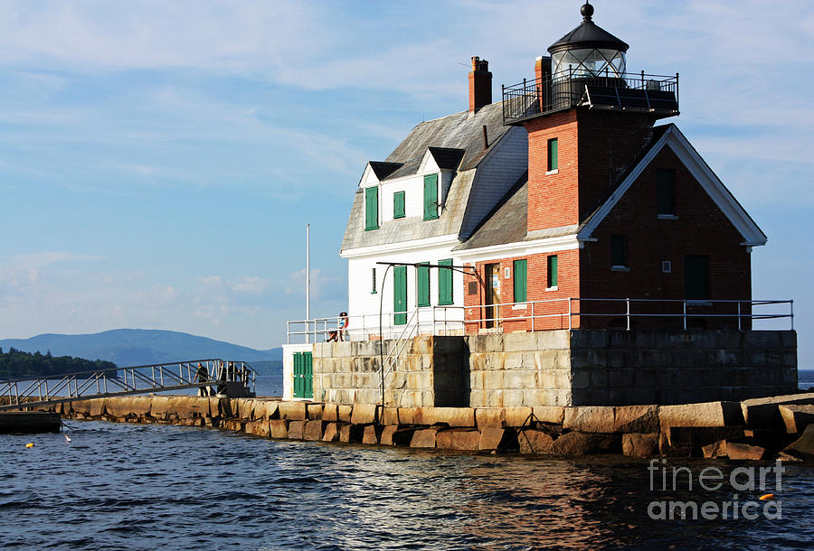 Rockland Light Photograph by Becca Wilcox