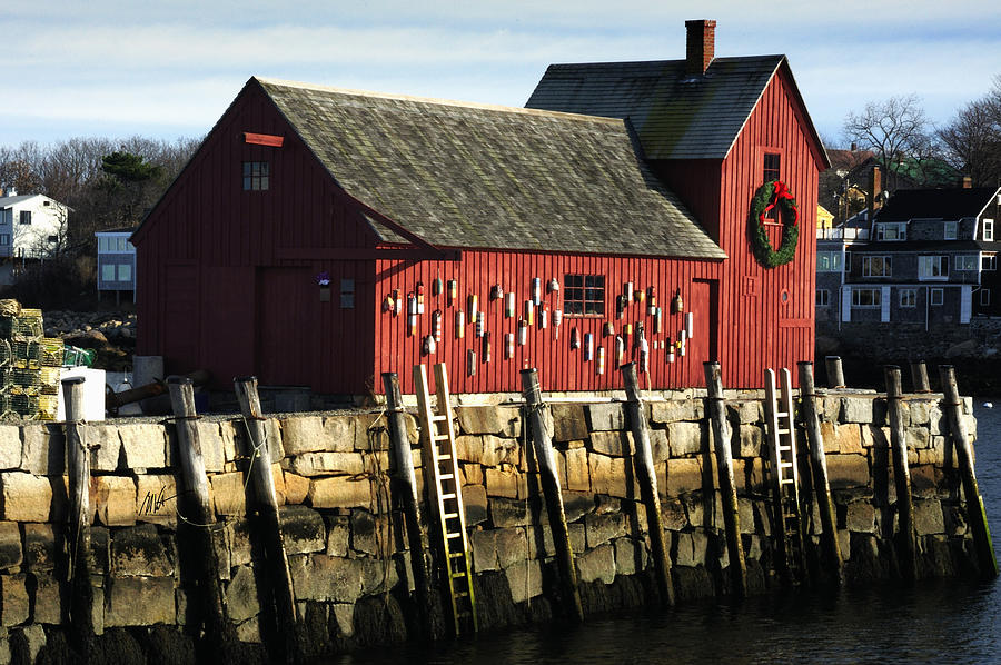 Rockport Christmas Photograph by Mark Valentine