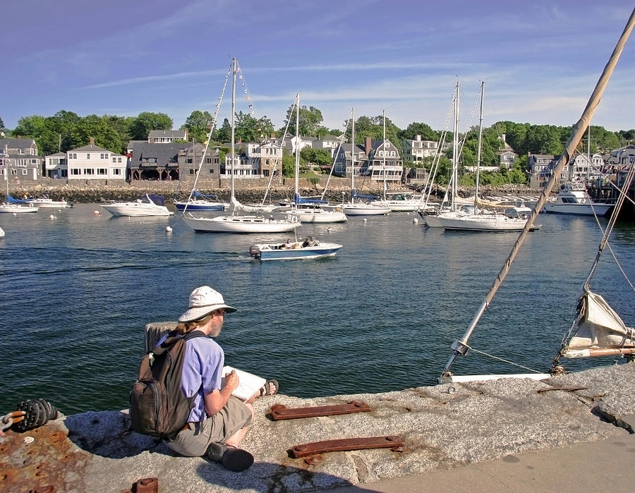 Rockport Harbor Photograph by Frank Winters
