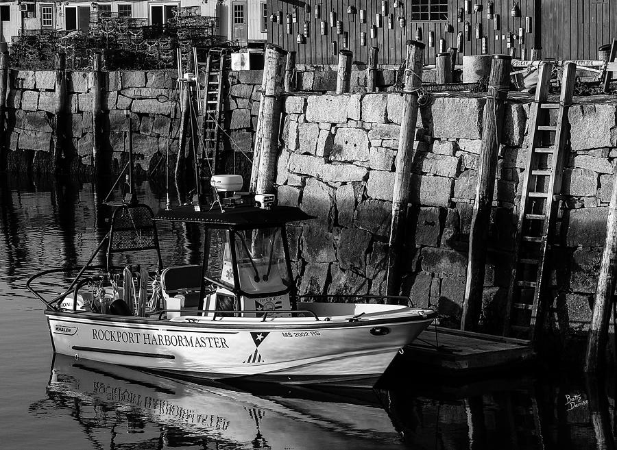 Boat Photograph - Rockport Harbormaster by Betty Denise