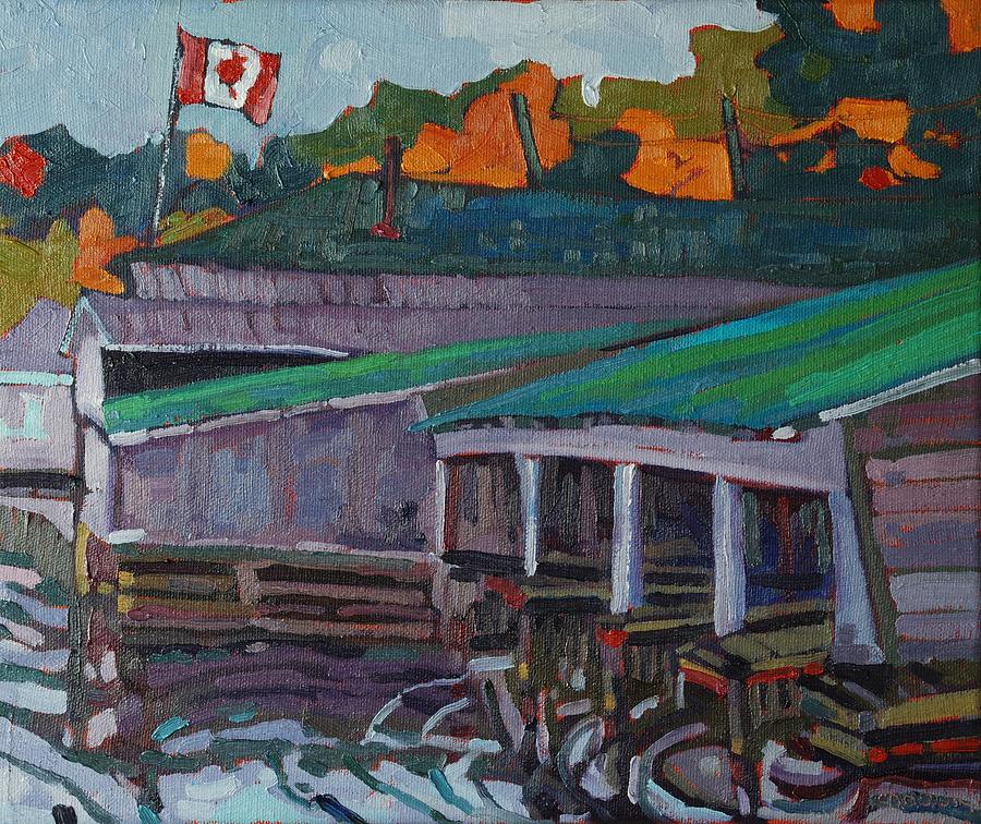 Rockport Painting - Rockport Roofs by Phil Chadwick Rockport Painting - Rockport Roofs by Phil Chadwick