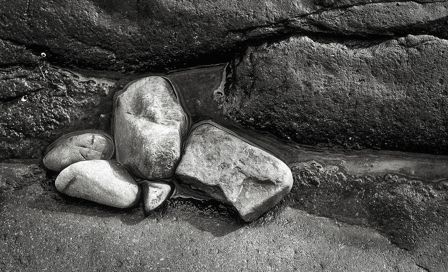 Rocks - Marginal Way - Maine Photograph by Steven Ralser
