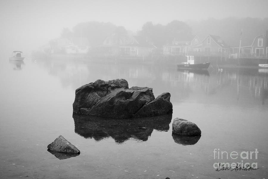 Rocks and Early Morning Fog Photograph by David Gordon