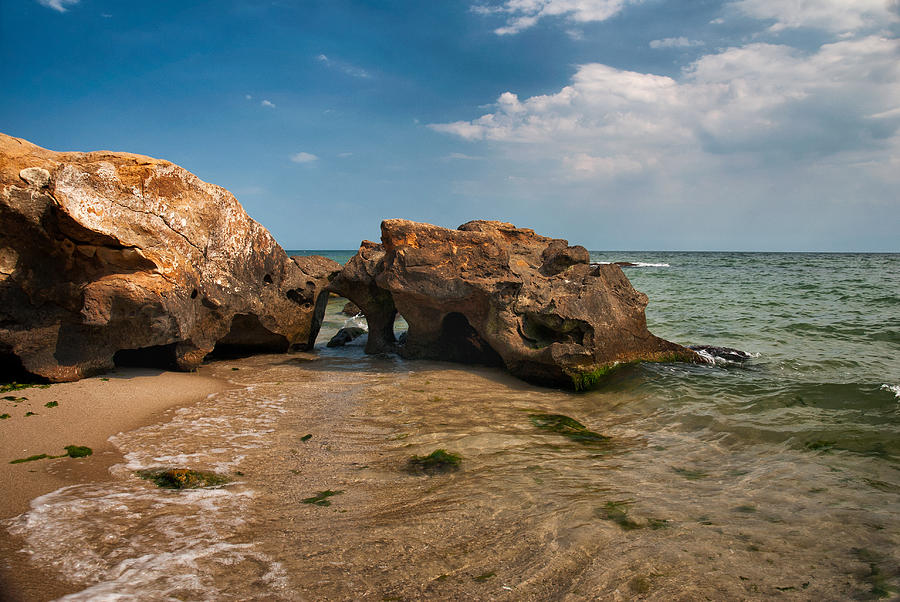Nature Photograph - Rocks and Sea by Absenth Photography