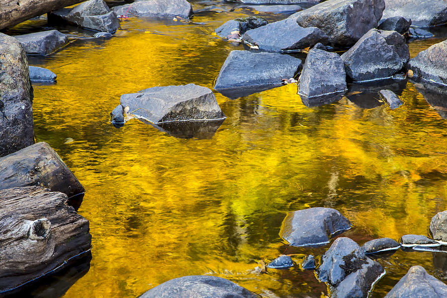 Rocks and Water 01 Photograph by Jim Dollar