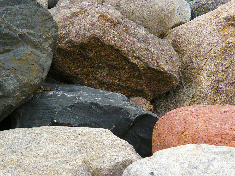 Rocks in Various Colors Photograph by Lynn Hansen