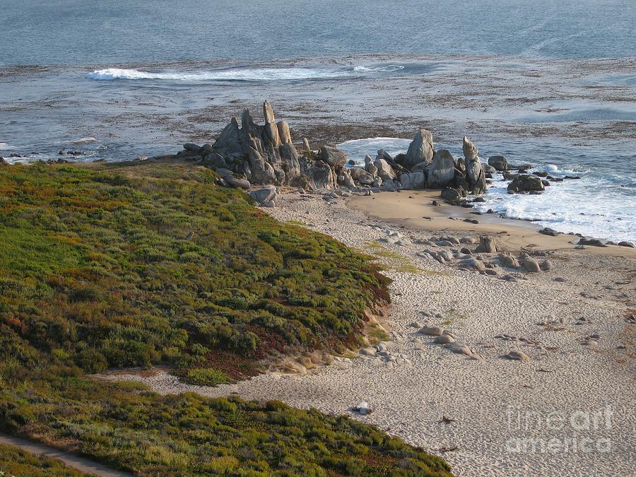 Rocks On Carmel Bay Photograph by James B Toy