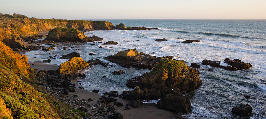 Nature Photograph - Rocks On The Coast, Cambria, San Luis by Panoramic Images