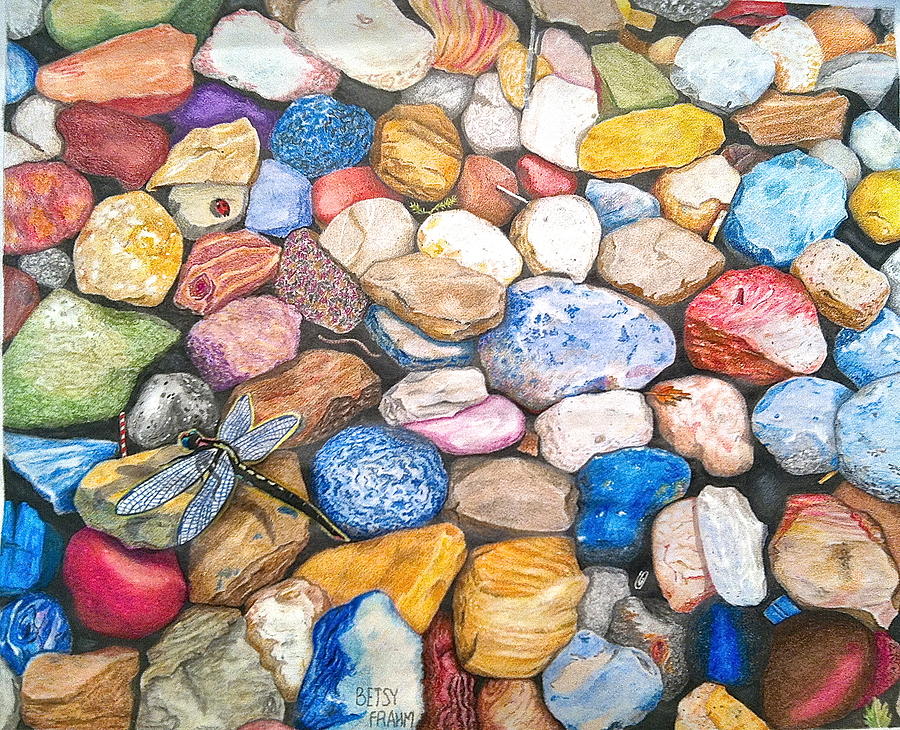 Rocks..in my head Drawing by Betsy Frahm - Fine Art America