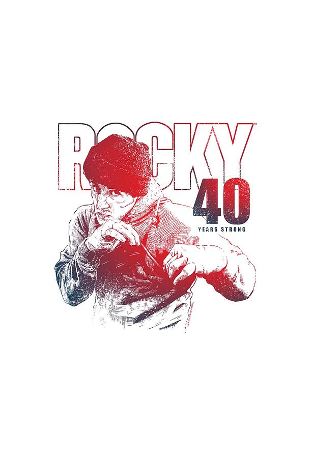 Boxing Digital Art - Rocky - 40 Years Strong by Brand A Boxing Digital Art - Rocky - 40 Years Strong by Brand A