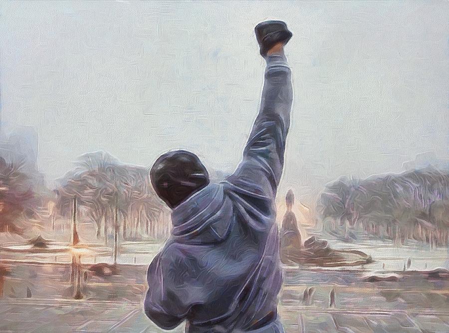 Rocky Balboa Painting by Dan Sproul