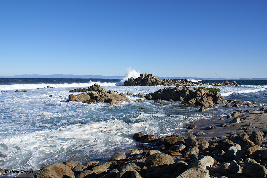 Rocky Beach on 17 Mile Drive Digital Art by Barbara Snyder - Fine Art ...