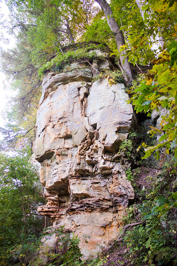 Rocky Cliff Wildcat Den Muscatine IA 1 Photograph by Cynthia Woods ...