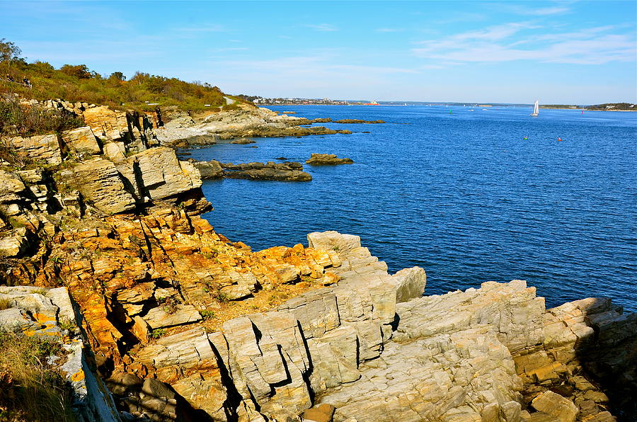 Maine Photograph - Rocky Coastline by Kimberly Mendes