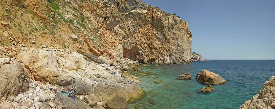 Rocky Cove In Lestartit, Costa Brava Photograph by Panoramic Images
