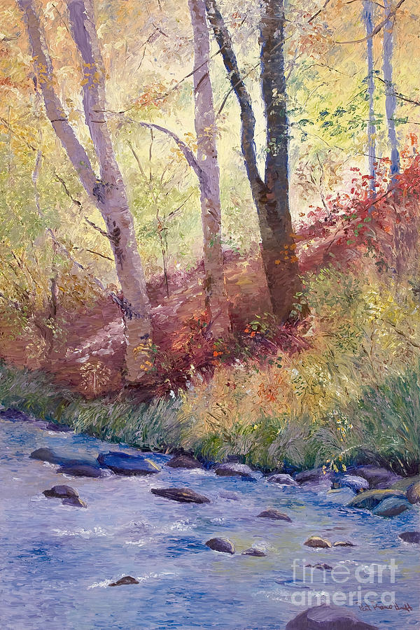 Nature Painting - Rocky Creek by Patricia Huff