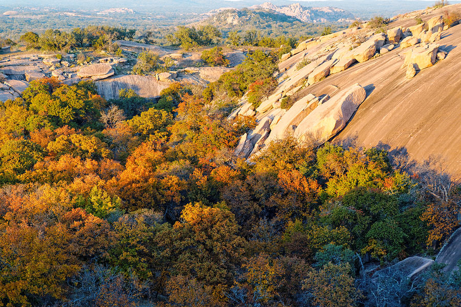 Rocky End to a Day Enchanted Rock Texas Hill Country Photograph by Silvio Ligutti