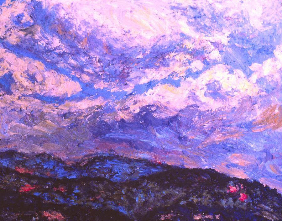 Rocky Knob Clouds Painting by Kendall Kessler