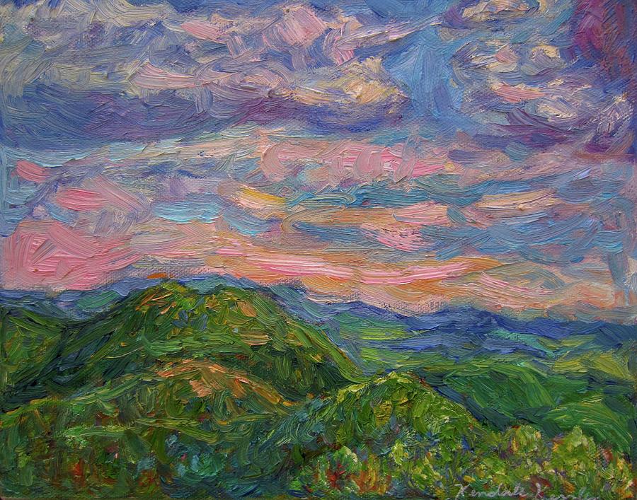 Rocky Knob Evening Painting by Kendall Kessler