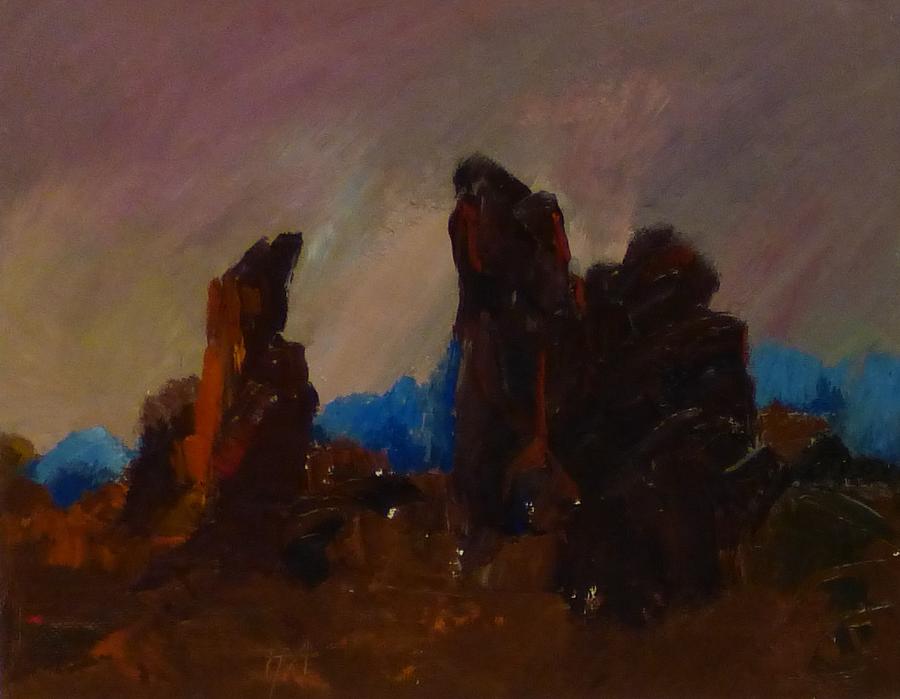 Rocky Landscape I Painting by Irena Jablonski