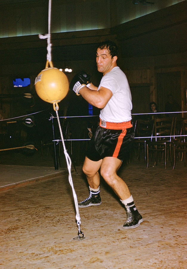 Vintage Photograph - Rocky Marciano Training by Retro Images Archive