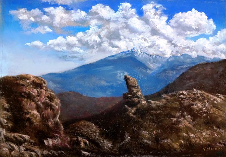 Rocky Mountain National Park Pastel - Rocky Mountain High by Vincent Mancuso