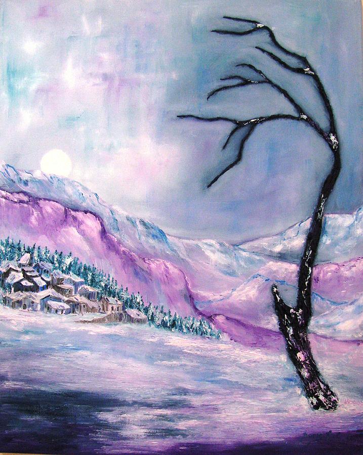 Landscape Painting - Rocky Mountain 2 by Doris Cohen