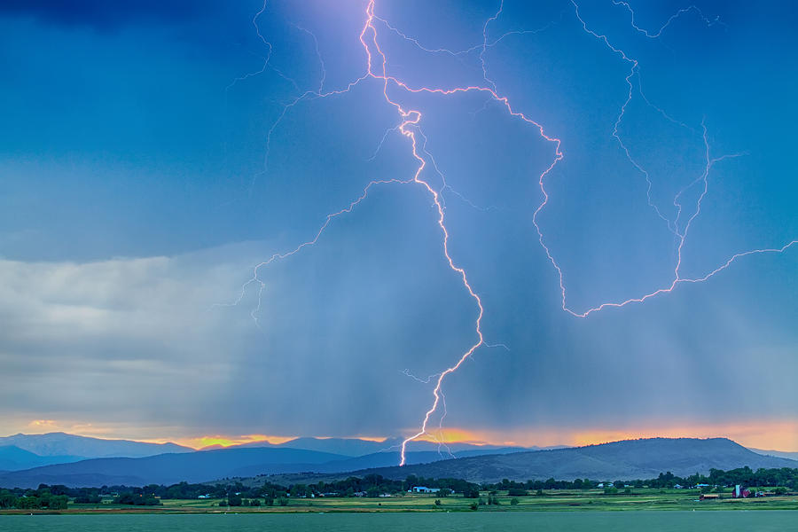 Rocky Mountain Foothills Lightning Strikes 2 HDR Photograph by James BO Insogna