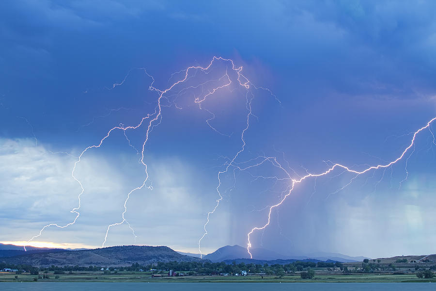 Rocky Mountain Foothills Lightning Strikes Photograph by James BO Insogna