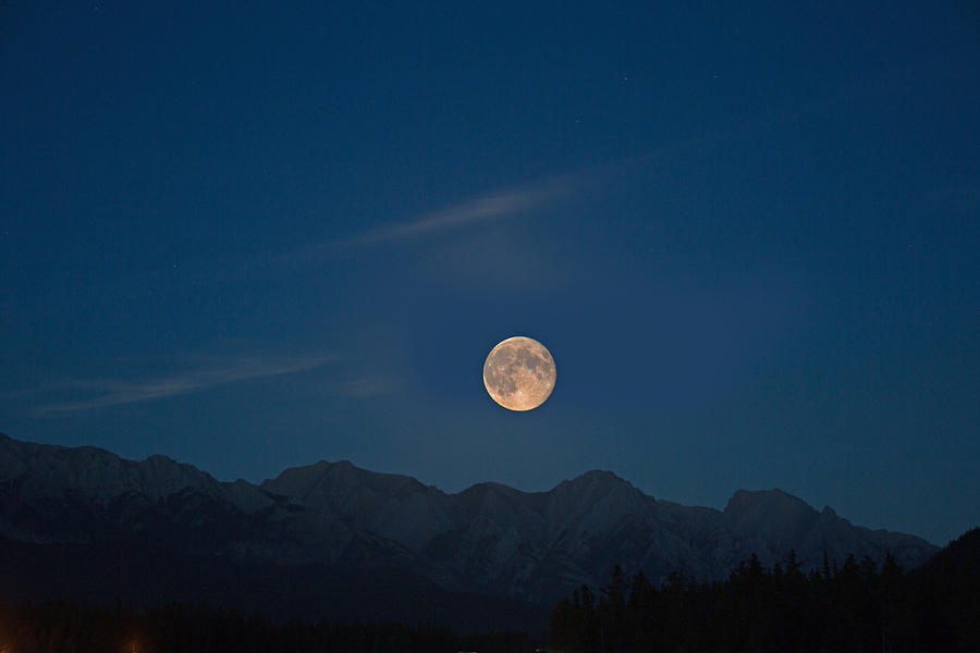Rocky Mountain Moonrise Photograph by Jack Nevitt