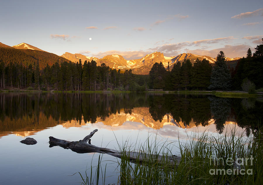 Rocky Mountain National Park over Sprague Lake in Colorado Photograph ...