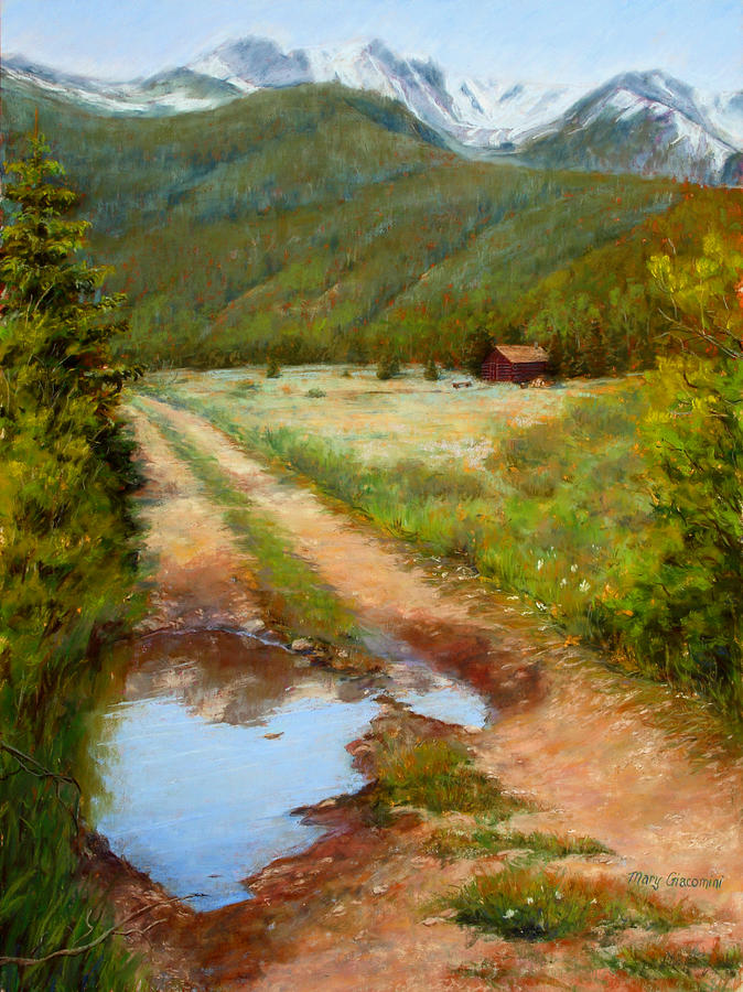Rocky Mountain Reflections Painting by Mary Giacomini