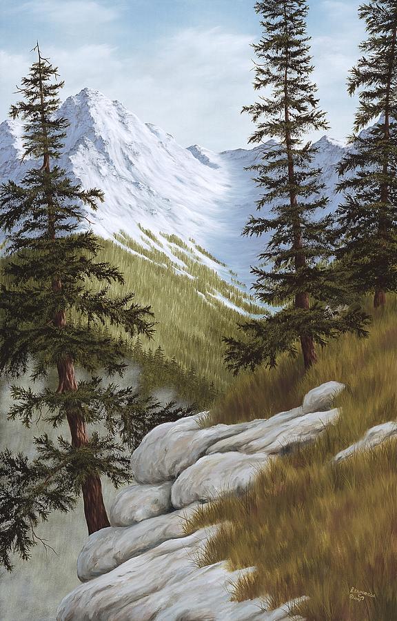 Landscape Painting - Rocky Mountain Solitude by Rick Bainbridge