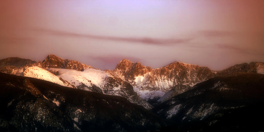 Rocky Mountain Sunset Photograph by Ellen Heaverlo