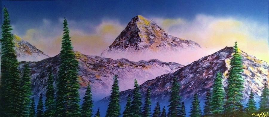 Rocky Mountains Painting by Michael Rucker